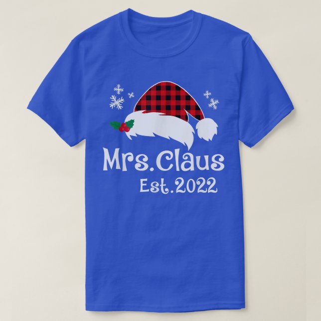 Mr Claus & Mrs Claus Est T-Shirt (Design Front)