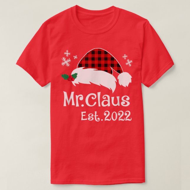 Mr Claus & Mrs Claus Est T-Shirt (Design Front)