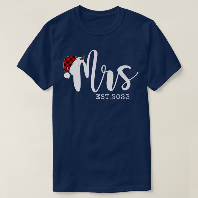 Mr Claus & Mrs Claus Est T-Shirt (Design Front)