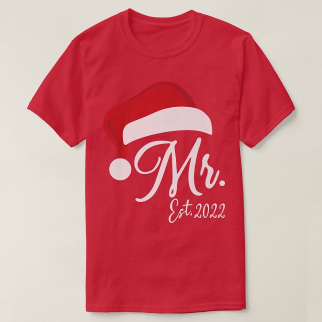 Mr Claus & Mrs Claus Est T-Shirt (Design Front)