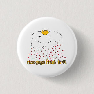 mr. cloud is raining love 3 cm round badge