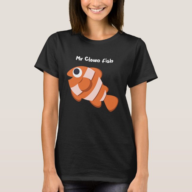 Mr Clownfish Clownfish Anemone T-Shirt (Front)