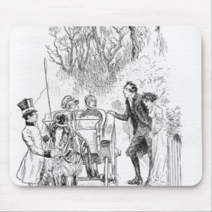 Mr. Collins and Charlotte were both standing Mouse Mat