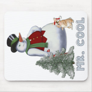 Mr. Cool - Snowman Mouse Mat