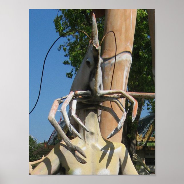 Mr Crustacean AKA Lobster Head ... Buddhist Hell Poster (Front)