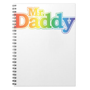 Mr. Daddy Gay Pride Notebook