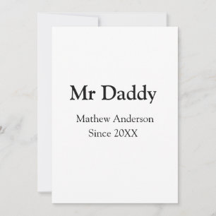 Mr Daddy since add year name parents father name g Invitation