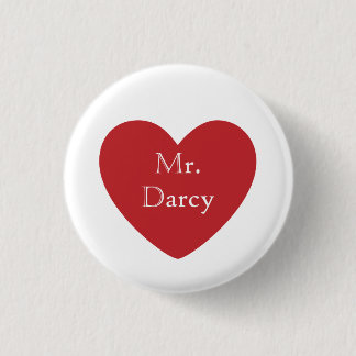 Mr. Darcy 3 Cm Round Badge