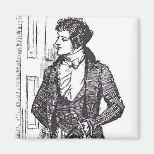 Mr Darcy at the Door Magnet