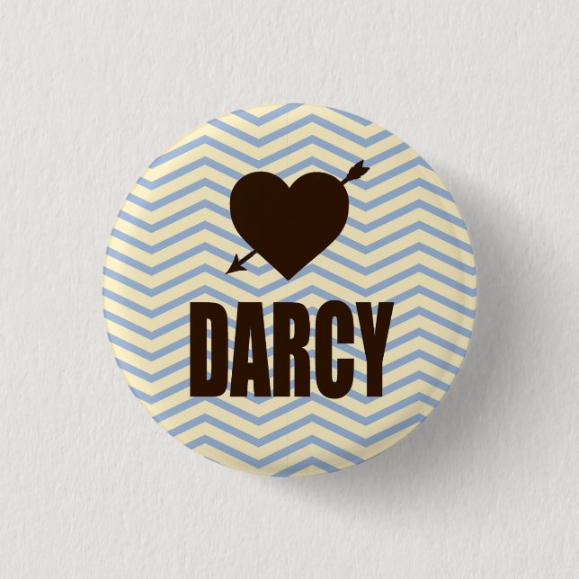 Mr. Darcy Heart Arrow pin Little Literary Classics (Front)