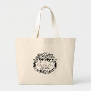 Mr Darcy Loves and Admires Large Tote Bag