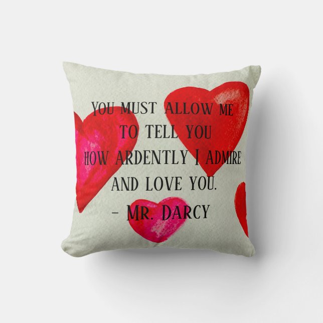 Mr. Darcy Pillow (Front)