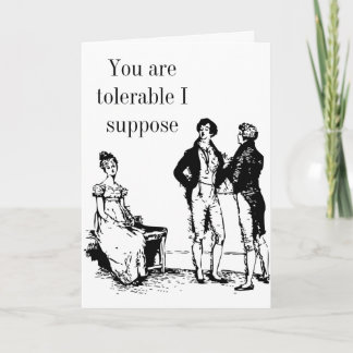 Mr Darcy Valentine Card no2 - Pride and Prejudice