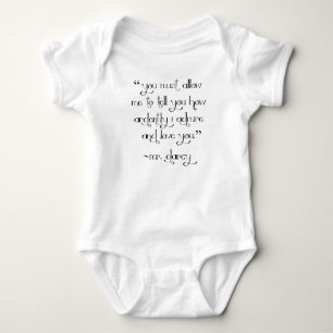 Mr. Darcy's Proposal baby shirt bodysuit