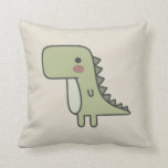 Mr Dinosaur Cushion<br><div class="desc">‘Mr Dinosaur’ design,  by Chilly Octopus. This cute and not-so-cuddly dinosaur would love to be your friend. Imagine the adventures you could get up to with this great beast by your side.</div>