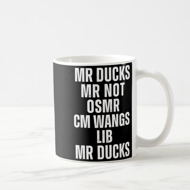 Mr Ducks Mr Not Duck Joke Phonetic Puzzle  Coffee Mug (Right)