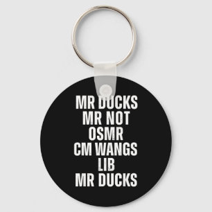Mr Ducks Mr Not Duck Joke Phonetic Puzzle  Key Ring