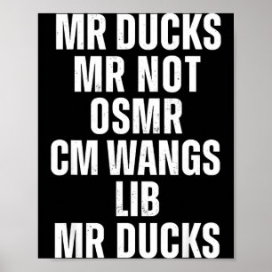 Mr Ducks Mr Not Duck Joke Phonetic Puzzle  Poster
