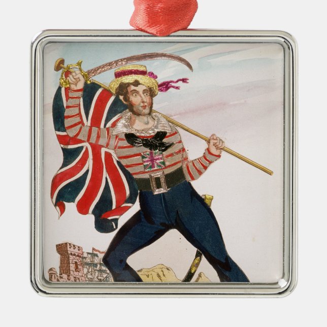 Mr E.F. Saville as 'Union Jack Metal Tree Decoration (Front)
