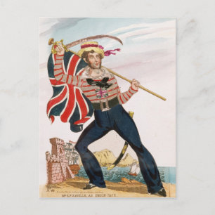 Mr E.F. Saville as 'Union Jack Postcard