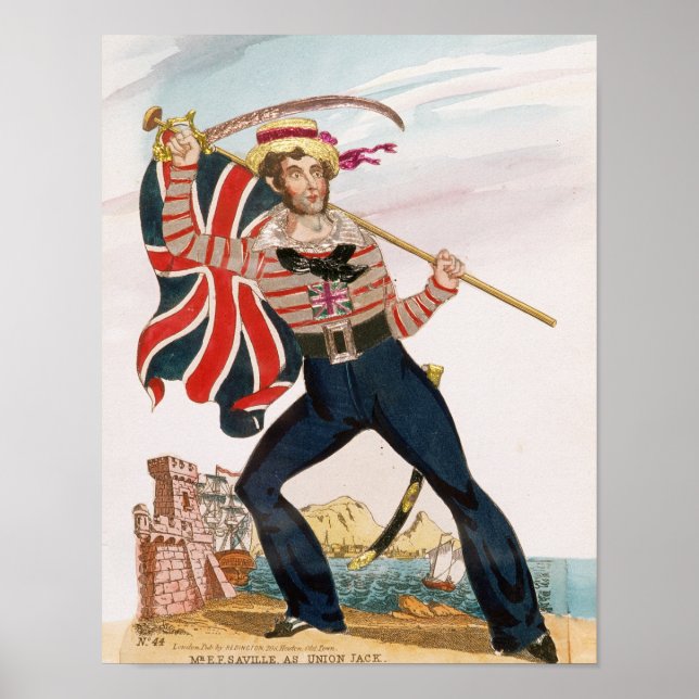Mr E.F. Saville as 'Union Jack Poster (Front)