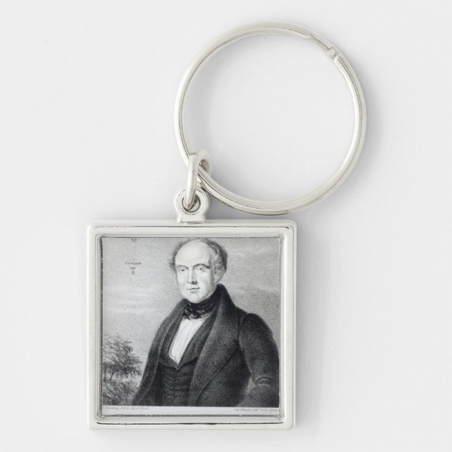 Mr. Edward Spencer, lithograph by Day & Haghe Key Ring (Front)