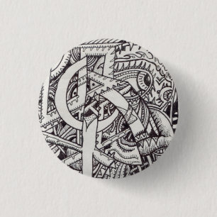 Mr Emptyful (detail) 3 Cm Round Badge