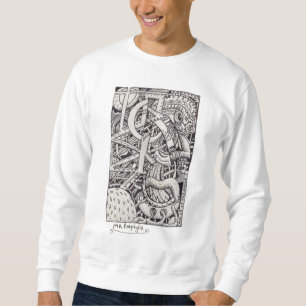 Mr Emptyful, ink drawing Sweatshirt