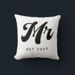 Mr EST year Cushion<br><div class="desc">Mr established Year fun Minimal Design</div>