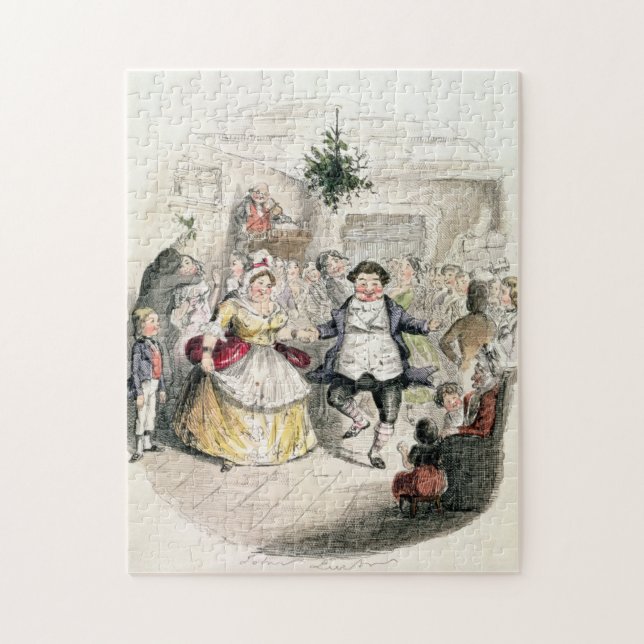 Mr Fezziwig's Ball, from 'A Christmas Carol' Jigsaw Puzzle (Vertical)