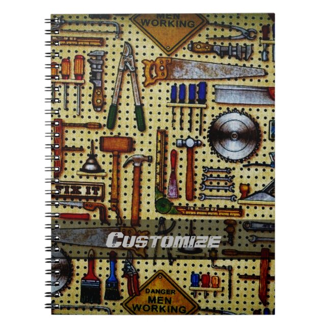 Mr. Fix It Handyman Tools  Notebook (Front)