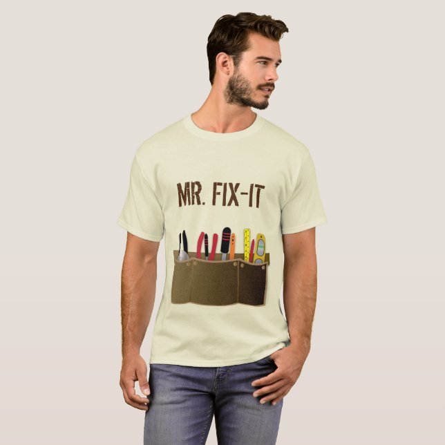 Mr. Fix-It, Toolbelt and Tools, T-Shirt (Front Full)