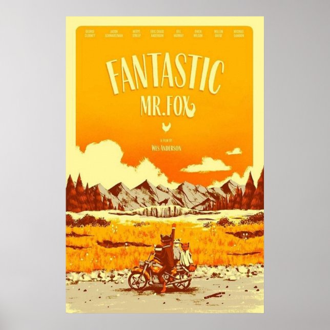 Mr Fox Fantastic Movie Poster (Front)
