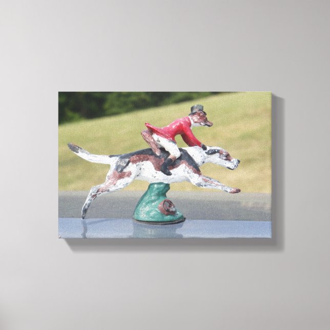 Mr Fox Foxhunting Canvas Print (Front)