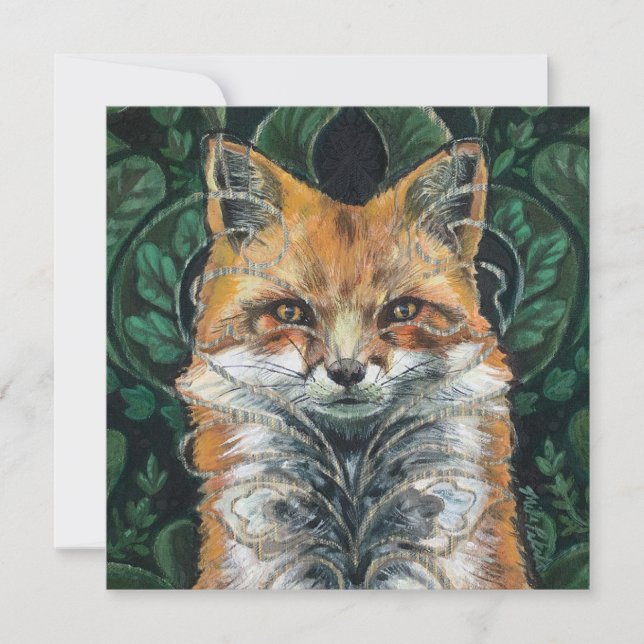 Mr. Fox Painting Card (Front)