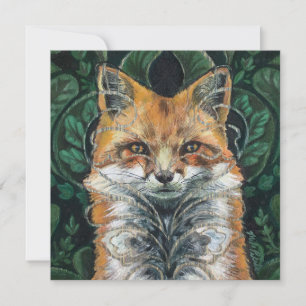 Mr. Fox Painting Card