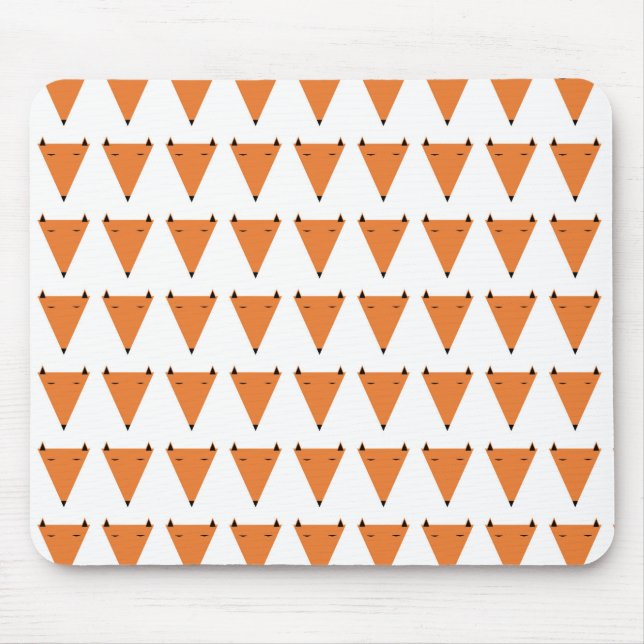Mr Fox Pattern Mouse Mat (Front)
