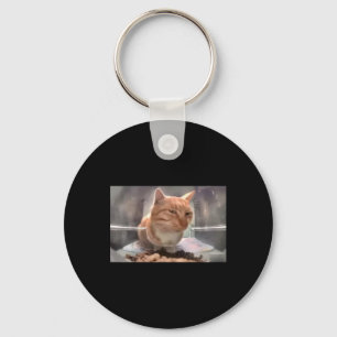 Mr Fresh Cat Meme Side Eye Cat Key Ring