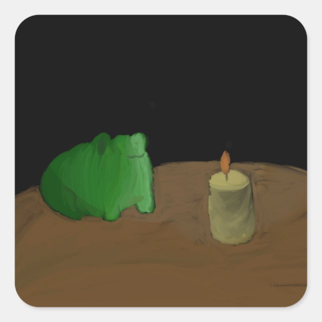 Mr Frog Square Sticker (Front)