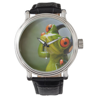 Mr. Frog with Headphones Watch