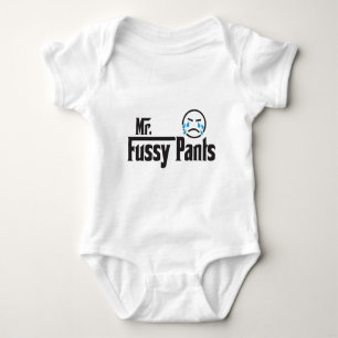 Mr. Fussy Pants Baby Bodysuit
