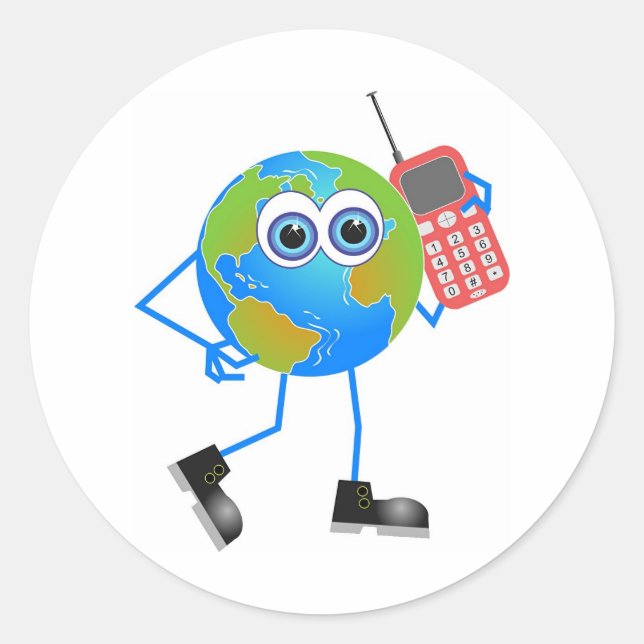 Mr Global Classic Round Sticker (Front)