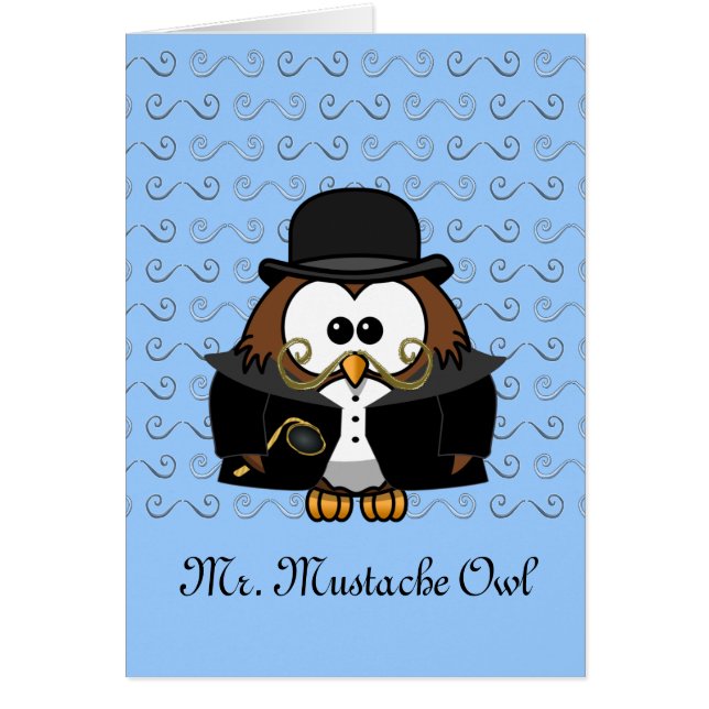 Mr. Gold Moustache Owl (Front)