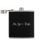 Mr. Got it Right Black & White Flask