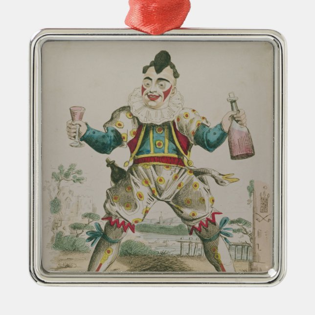 Mr. Grimaldi as Clown Metal Tree Decoration (Front)