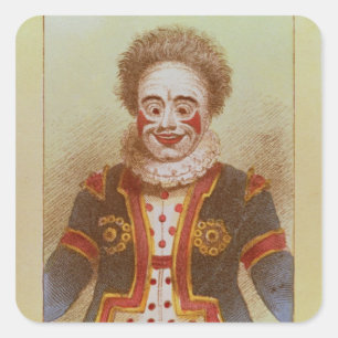 Mr Grimaldi as Clown Square Sticker