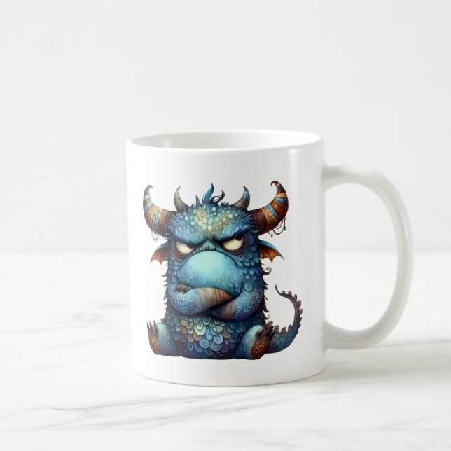Mr. Grumpy Monster Coffee Mug (Right)
