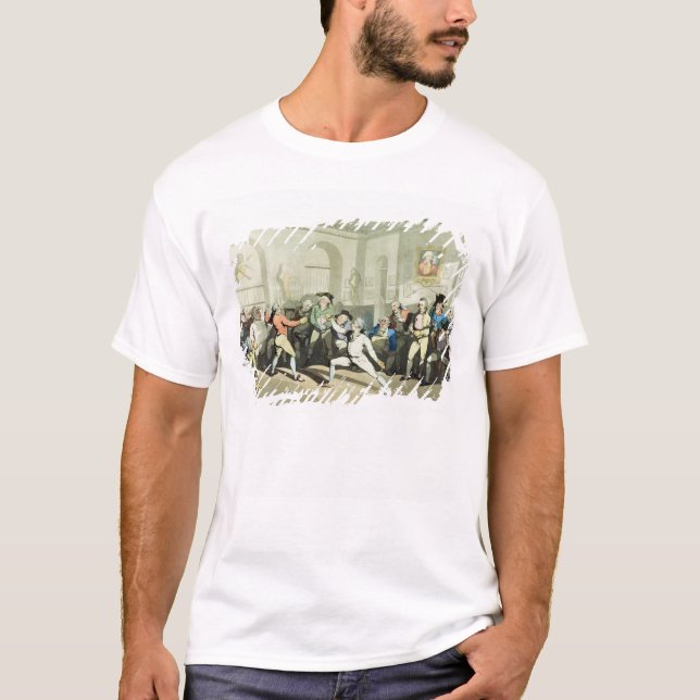 Mr H Angelo's Fencing Academy, engraved by Charles T-Shirt (Front)