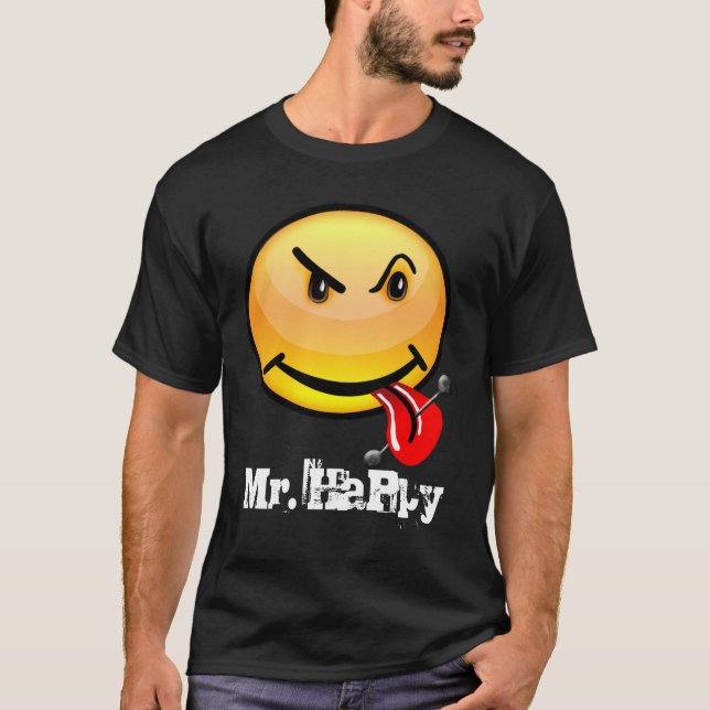 Mr. Happy Follow Me T-Shirt (Front)