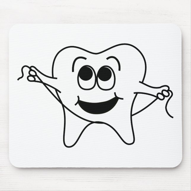 Mr. Happy Tooth Mouse Mat (Front)